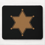 Marshal Badge Mouse Pads