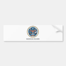 Marshall Islands Coat of Arms Bumper Sticker