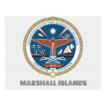 Marshall Islands Coat of Arms Post Card