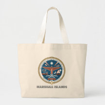 Marshall Islands Coat of Arms Tote Bags