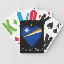Marshall Islands flag Bicycle Card Deck