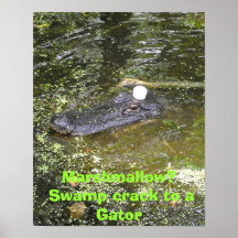 Marshmallow? Swamp crack to a G... Poster
