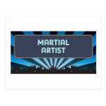 Martial Artist Marquee Postcards