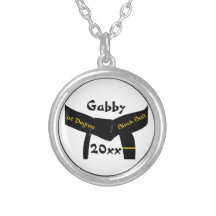 Martial Arts 1st Degree Black Belt Necklace