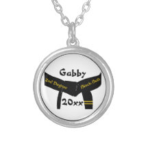 Martial Arts 2nd Degree Black Belt Necklace