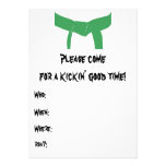 Martial Arts Birthday Party Invitation