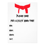 Martial Arts Birthday Party Invitation