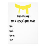 Martial Arts Birthday Party Invitation
