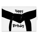 Martial Arts Black Belt Birthday Card