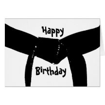 Martial Arts Black Belt Birthday Card