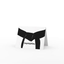 Martial Arts Black Belt Congratulations Card