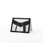 Martial Arts Black Belt Congratulations Greeting Card