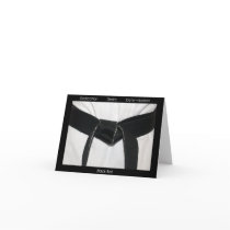 Martial Arts Black Belt Congratulations Greeting Card