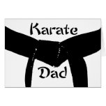 Martial Arts Black Belt Karate Dad Note Card
