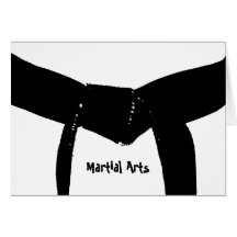 Martial Arts Black Belt Note Card
