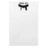 Martial Arts Black Belt Stationery