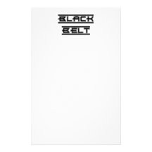 Martial Arts Black Belt Stationery