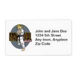 Martial Arts Girl Personalized Shipping Labels