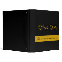 Martial Arts Journey Black Belt Binder