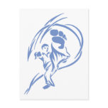 Martial Arts Kick postcards