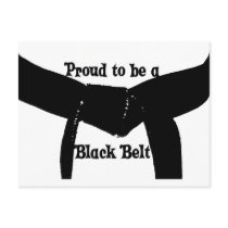 Martial Arts Proud to be a Black Belt Postcard