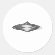 Martian Flying Saucer MCC-4890 Sticker