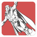 Martian Manhunter Soars 2 stickers