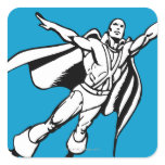 Martian Manhunter Soars 3 stickers