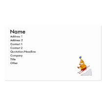 Martian Skier Business Card