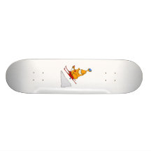 Martian Skier Custom Skateboard