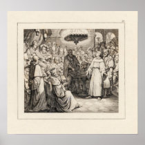 Martin Luther before the Diet of Worms. Print