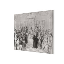 Martin Luther in front of Charles V Gallery Wrapped Canvas