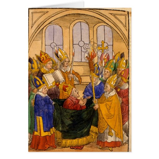 Martin V is installed as Pope Greeting Cards