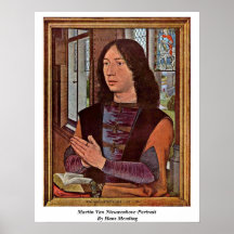 Martin Van Nieuwenhove-Portrait By Hans Memling Posters