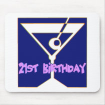 Martini 21st Birthday Gifts Mouse Pad