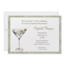 Martini  Bridal Shower Invitation