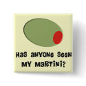 Martini Drinkers T-Shirts and Gifts Olive Design buttons