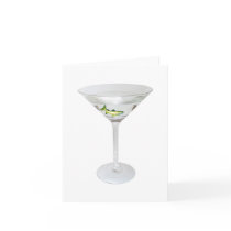 Martini Fish Greeting Cards