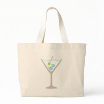 Martini Glass Canvas Bags