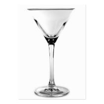 martini glass business card