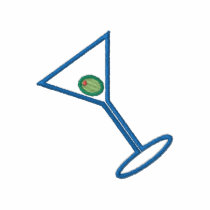 Martini Glass Outline Polo