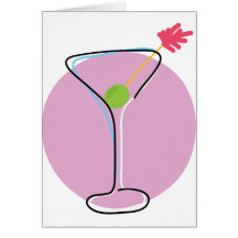 Martini Greeting Cards