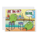 MARTINI OLIVES IN A BAR Party Invitations
