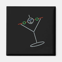 Martini Refrigerator Magnets