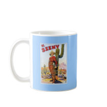 Martini Szeny ~ Vintage Cowboy Wonder Magic Act Mugs