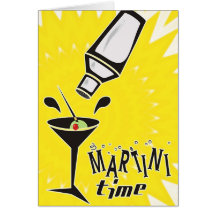 Martini Time (Blank Card / Customize)