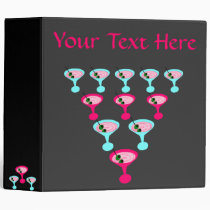 Martini Time Customizable Binder binders