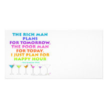 MARTINI ZEN - Plan for Happy Hour  Photo Card