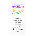 MARTINI ZEN - Plan for Happy Hour  Rack Card rack cards