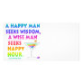 MARTINI ZEN: Wise Man Seeks Happy Hour  Photo Card